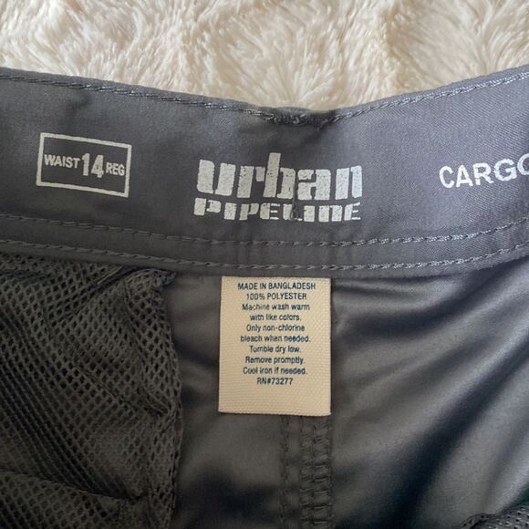 Boys Urban Pipeline™ Tech Cargo Shorts NWT Size 14 Regular Gray - Picture 8 of 9